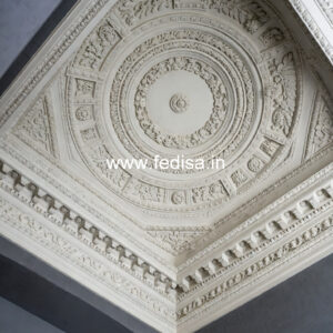 Carved Ceiling Design 2 Fan Hall Ceiling Design No-1430