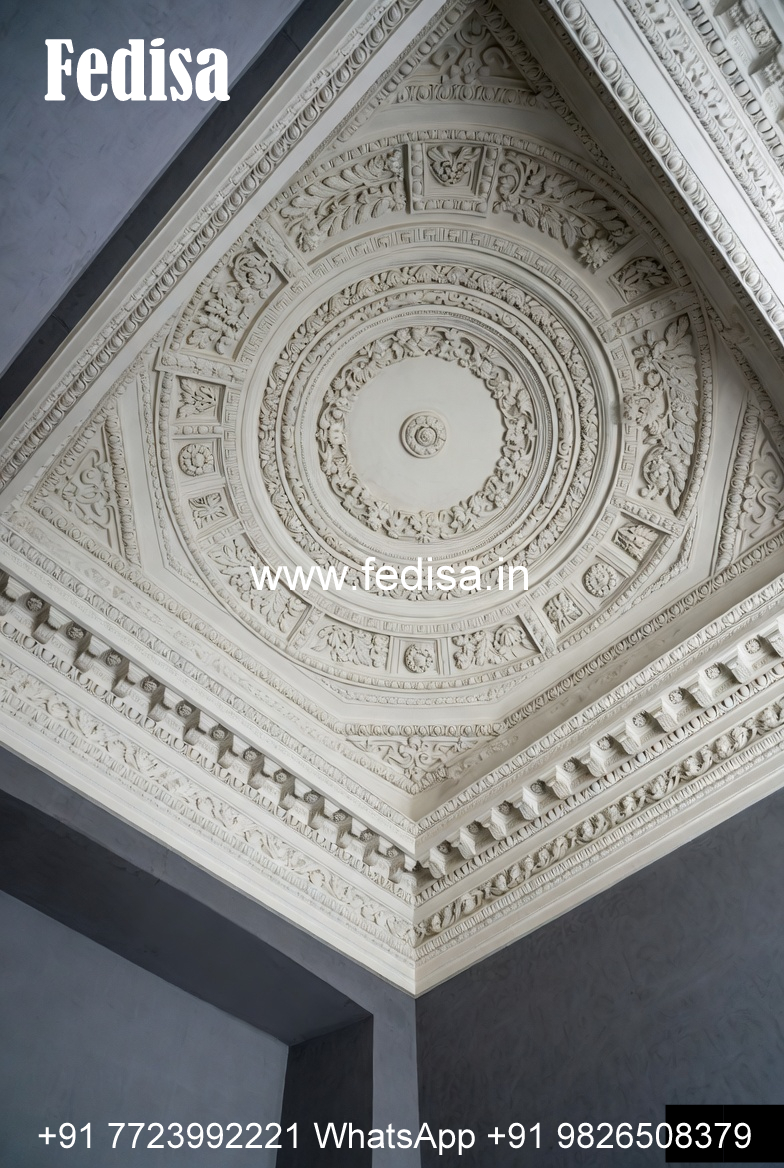 Carved Ceiling Design 2 Fan Hall Ceiling Design No-1430