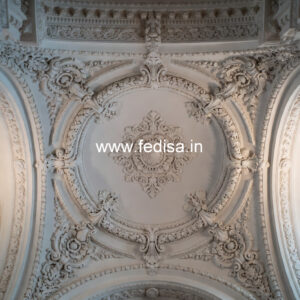 Carved Ceiling Design Hall Pop Design Simple No-1456