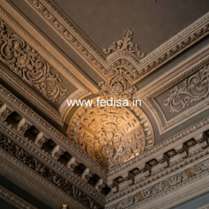 Carved Ceiling Design Gypsum Ceiling Flower Design No-1473