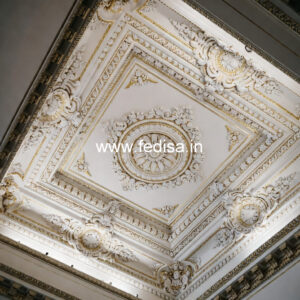 Carved Ceiling Design Cement Ceiling Design For Bedroom No-1514