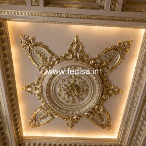Carved Ceiling Design Hall Ceiling Corner Design No-1593