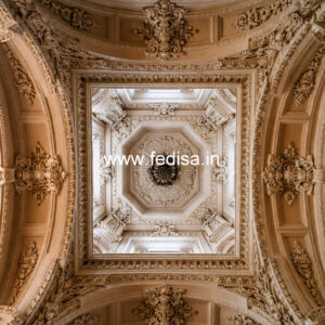 Carved Ceiling Design Lobby False Ceiling Design 2026 No-1599