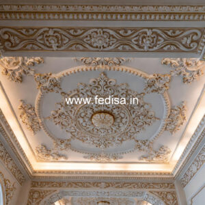 Carved Ceiling Design Pop Down Ceiling Design For Bedroom No-1605