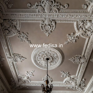 Carved Ceiling Design Pop Plus Minus Design For Mandir No-1627