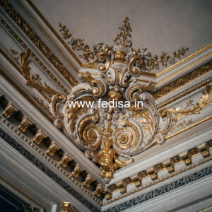 Carved Ceiling Design Ceiling Design With Cove Light No-1644