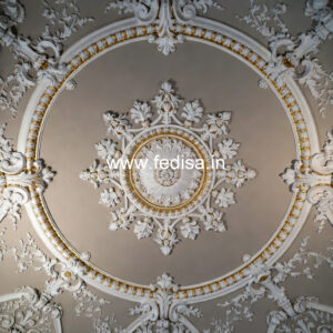 Carved Ceiling Design Fancy Fan Design No-1649