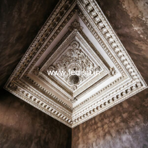 Carved Ceiling Design False Ceiling Dining Hall No-1661
