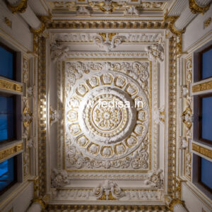 Carved Ceiling Design Pop Hall Design Simple No-1682