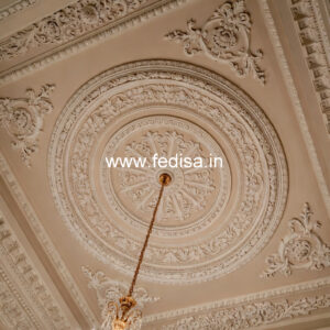 Carved Ceiling Design Pop Design For Showroom No-1773