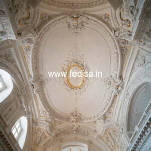 Carved Ceiling Design High Ceiling Staircase Ideas No-1803