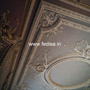 Carved Ceiling Design Gray False Ceiling No-1920