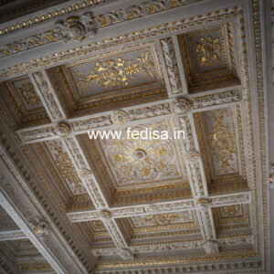 Carved Ceiling Design Dining Table Pop Design No-1949