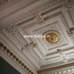 Carved Ceiling Design Wooden Down Ceiling Design No-2023
