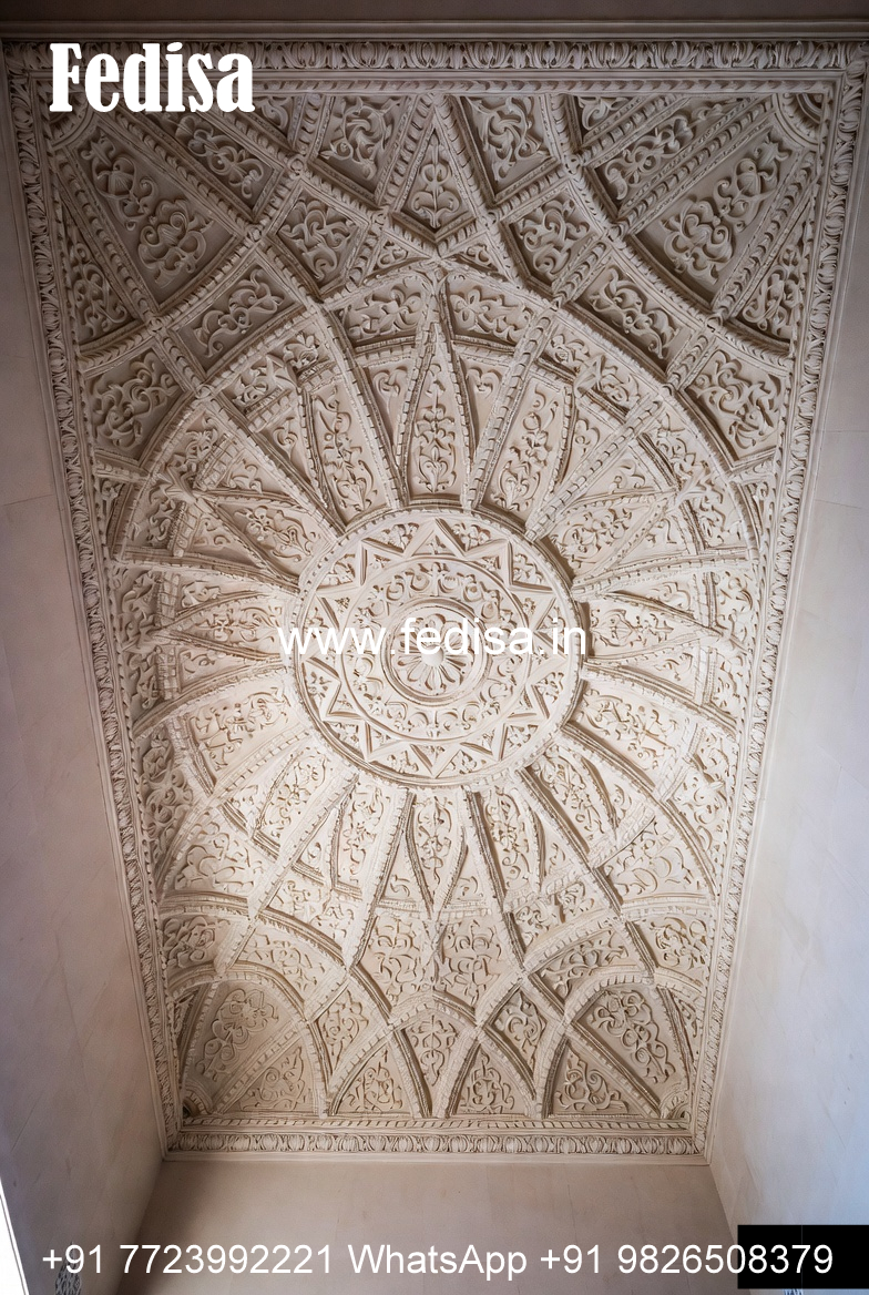 Carved Ceiling Design Modular Kitchen False Ceiling Design No-2039