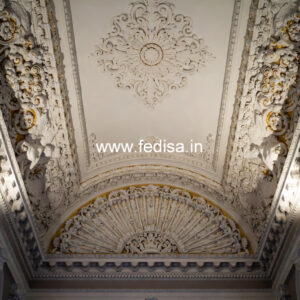 Carved Ceiling Design False Ceiling Design For Rectangular Living Room No-2058