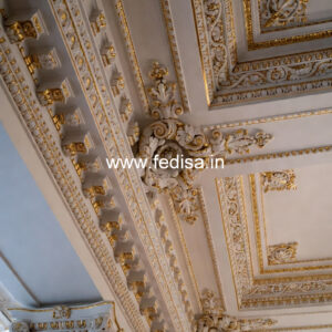 Carved Ceiling Design High Ceiling Bedroom Design No-2060