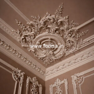 Carved Ceiling Design False Ceiling Cove Light Design No-2082
