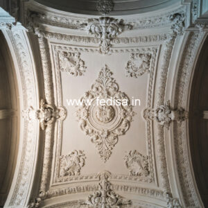 Carved Ceiling Design Pop Pooja Room Design No-2122
