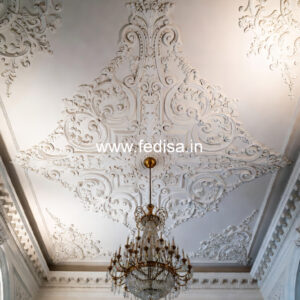 Carved Ceiling Design False Ceiling Design With Beam No-2233