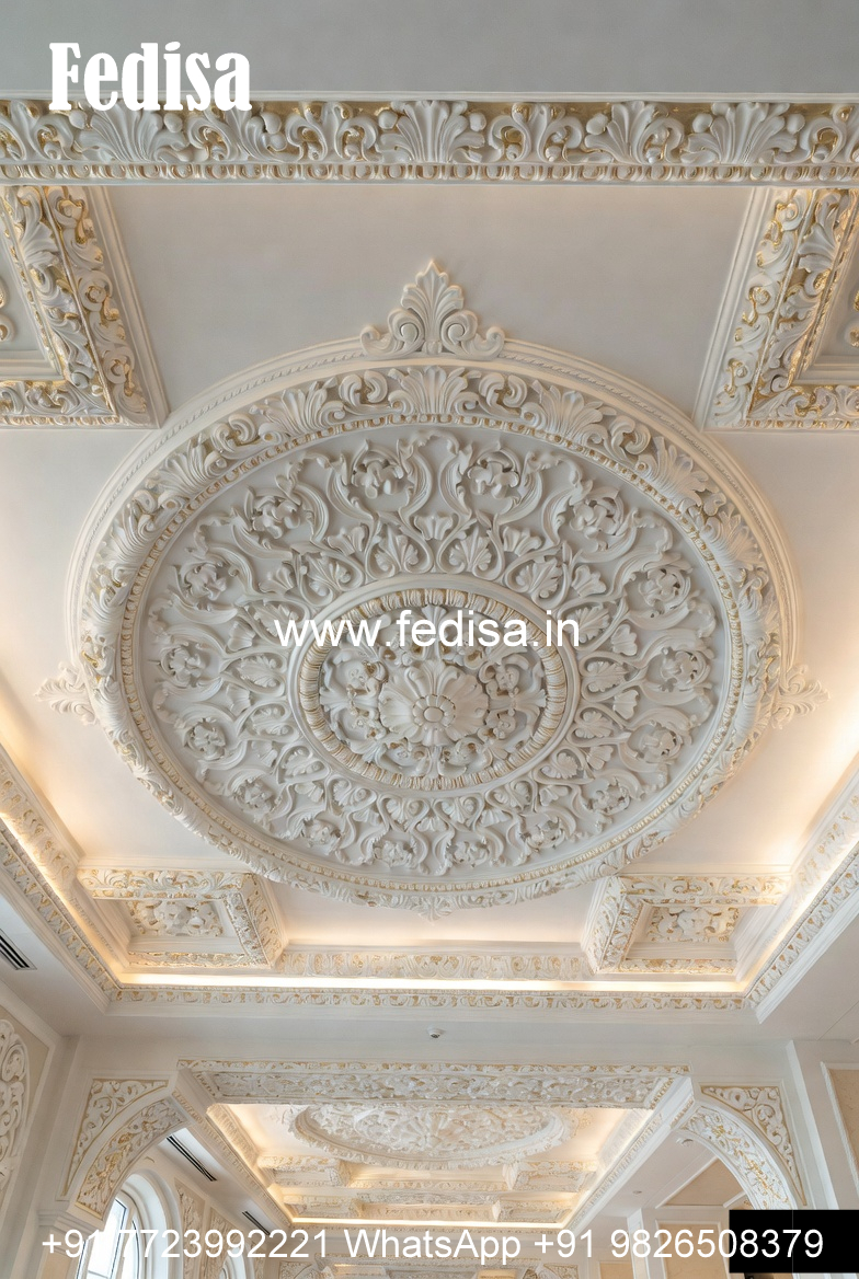 Carved Ceiling Design Modern Master Bedroom Ceiling Design No-2358