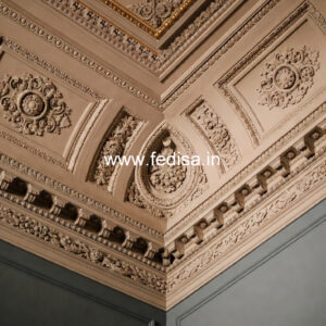 Carved Ceiling Design 2 Ceiling Fan Pop Design No-2397