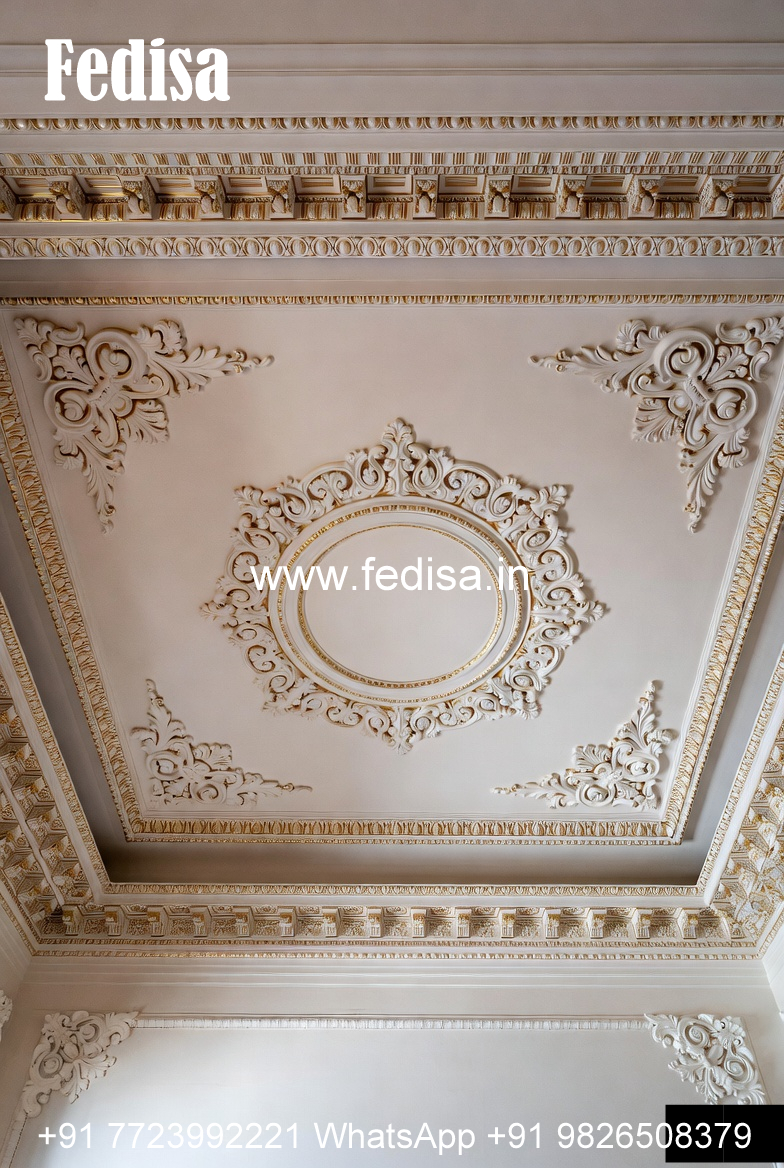 Carved Ceiling Design Pop Design Hall Plus Minus No-2407