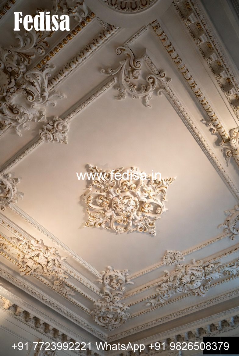 Carved Ceiling Design Stretch Light Ceiling No-2416