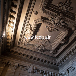 Carved Ceiling Design Dining Gypsum Design No-2428