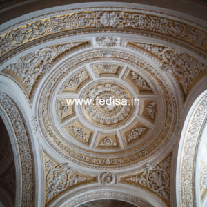 Carved Ceiling Design Modern Pooja Room False Ceiling Design No-2435