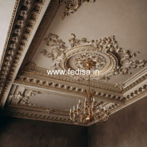 Carved Ceiling Design False Ceiling Design For Living And Dining Room No-2451