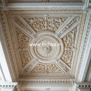 Carved Ceiling Design Fall Ceiling Design With Two Fans No-2467