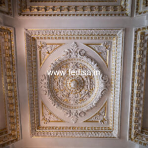 Carved Ceiling Design Heart Shape False Ceiling Design No-2481