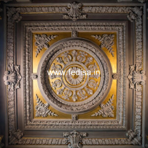 Carved Ceiling Design Pop Design For Hall 2 Fan No-2503