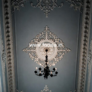 Carved Ceiling Design False Ceiling L Shape Design No-2612