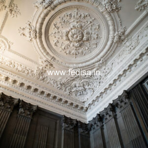 Carved Ceiling Design Pitched Roof Bedroom Ideas No-2618