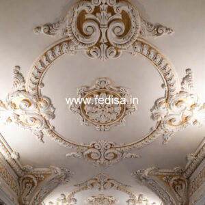 Carved Ceiling Design Car Porch Plaster Ceiling Design No-2637