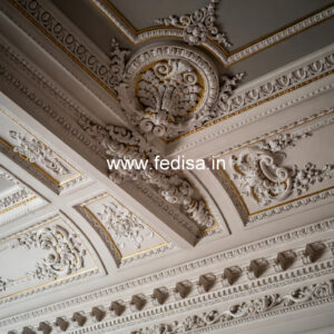 Carved Ceiling Design Drawing Room For Ceiling No-2657