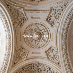 Carved Ceiling Design Mandir False Ceiling No-2692