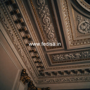Carved Ceiling Design Pop Design For Study Room No-2711