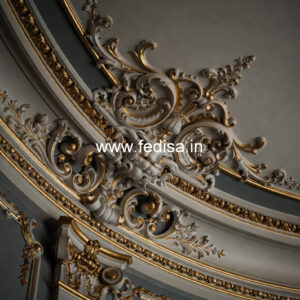 Carved Ceiling Design Square Shape Pop Design No-2745