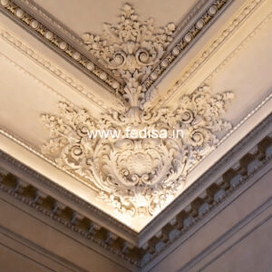 Carved Ceiling Design False Ceiling Design For Rectangular Hall No-2754