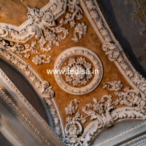 Carved Ceiling Design Plaster Ceiling Lighting Design No-2793