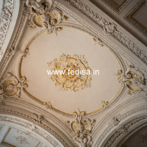 Carved Ceiling Design False Ceiling For Living Room No-2833