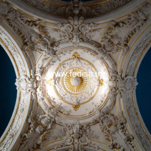 Carved Ceiling Design Glass False Ceiling No-2851