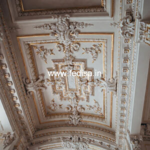 Carved Ceiling Design Dining Room False Ceiling No-2852