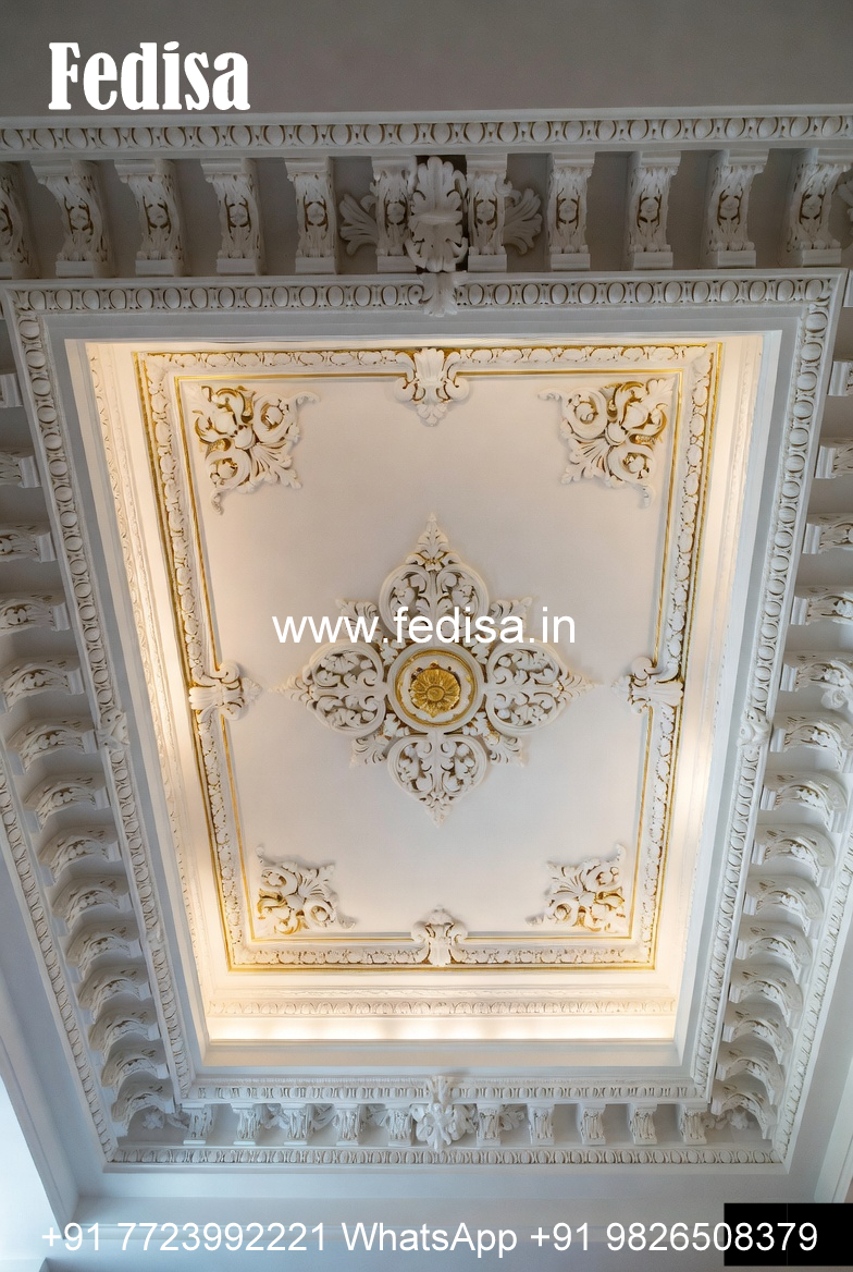 Carved Ceiling Design Dining False Ceiling No-2858