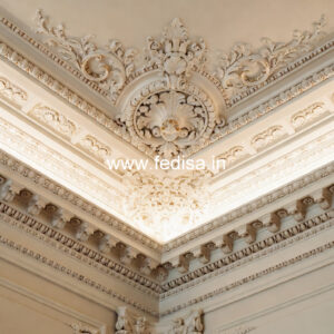 Carved Ceiling Design False Ceiling Painting No-2860