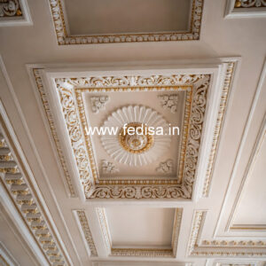 Carved Ceiling Design Mdf Jali False Ceiling No-2894
