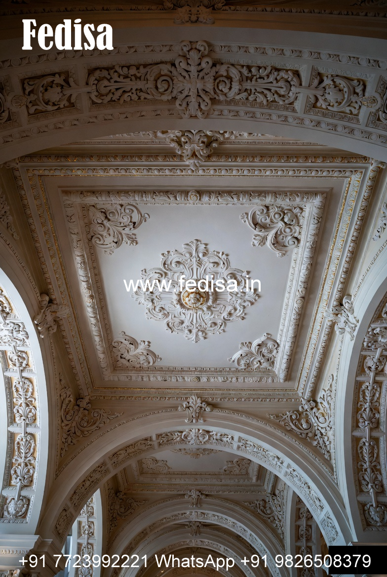 Carved Ceiling Design Pop False Ceiling Cost No-2923
